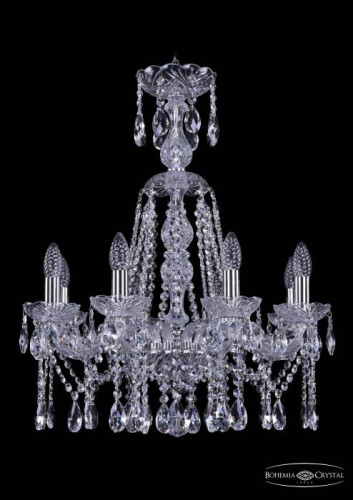 Подвесная хрустальная люстра 1413 Bohemia 1413/8/200/XL-66 Ni