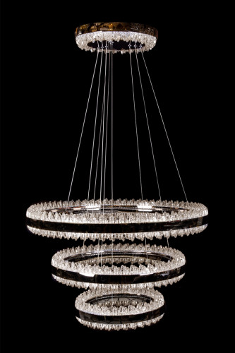 Подвесная люстра LEON Michel LE7720/800-3K Black Chrome