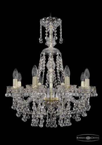 Подвесная хрустальная люстра 1409 Bohemia 1409/8/195/XL-68 G