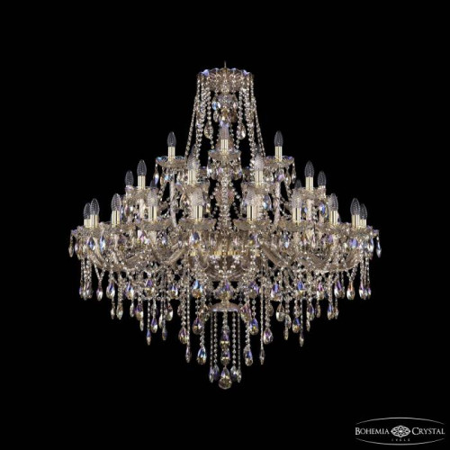 Подвесная хрустальная люстра 1415 Bohemia 1415/20+10+5/400 G M801