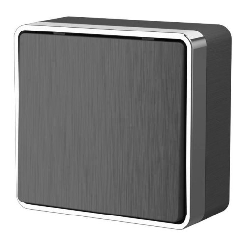 Выключатель Werkel W5012004/ Выключатель одноклавишный проходной Gallant (графит рифленый)