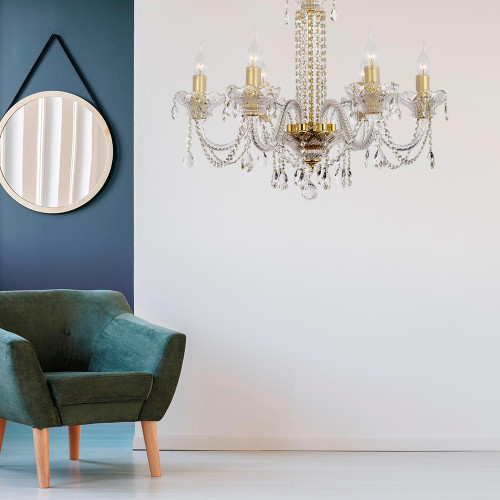 Подвесная хрустальная люстра Sofia Arti Lampadari Sofia E 1.1.6.600 G