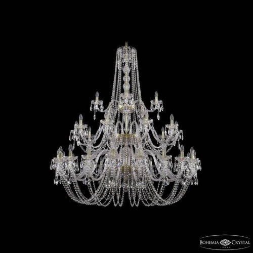 Подвесная хрустальная люстра 1402 Bohemia 1402/20+10+5/530/3d G