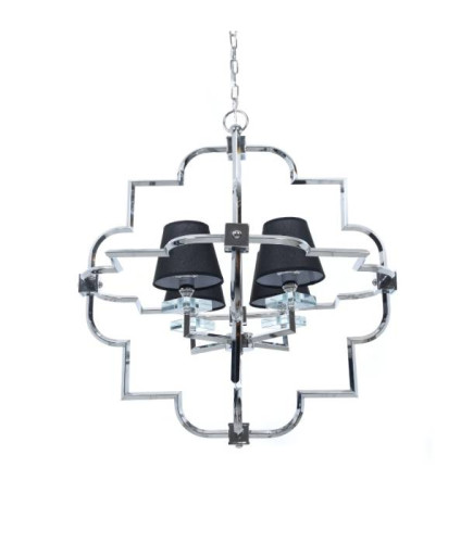 Подвесная люстра Lumina Deco Baltimore LDP 8020-4 CHR+BK