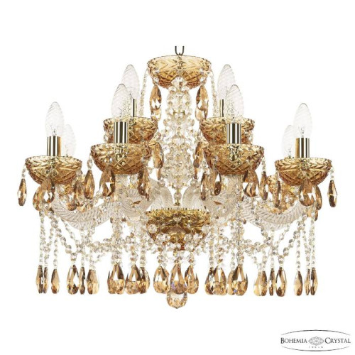 Подвесная люстра Bohemia 5413 5413/8+4/200 G Amber/M-1F K777