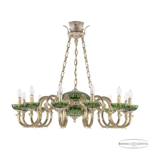 Подвесная люстра Bohemia Verona 72003P/12/300 GW P Clear-Green/H-1K Y8