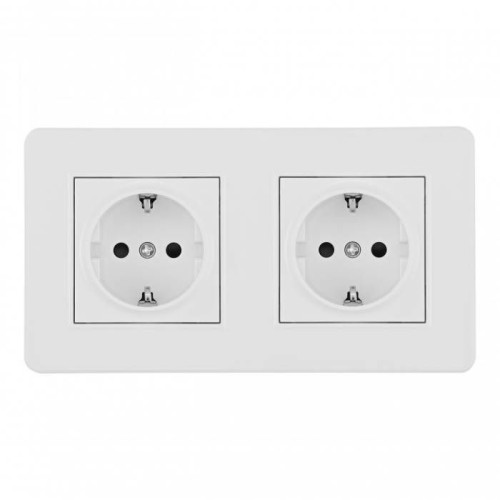 Розетка Arte Milano Set16-2 SET16-2-40-1x2 white