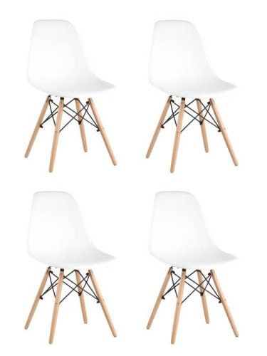 Обеденный стул Stool Group DSW 8056PP WHITE X4