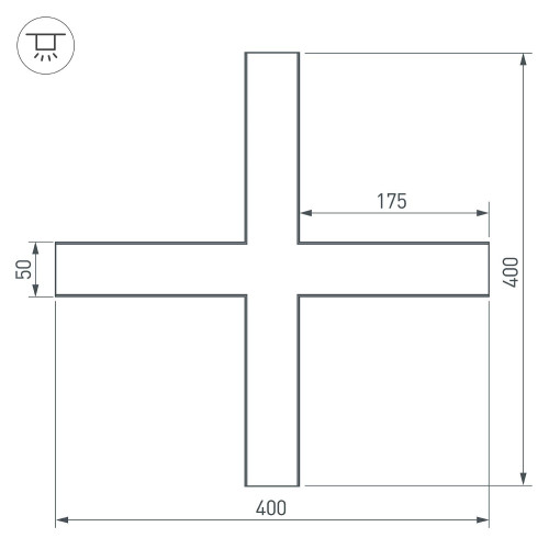 Крестовина Arlight 030118