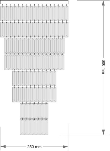 Люстра каскадная Kutek Ellini ELL-PLM-6(Z)250/II