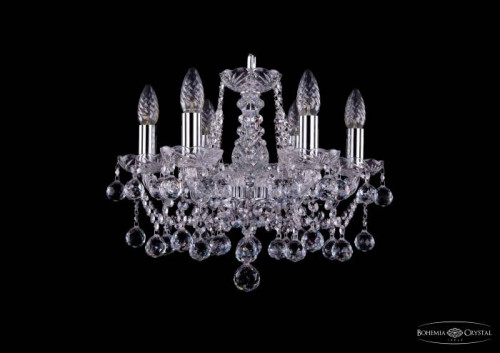 Подвесная хрустальная люстра 1413 Bohemia 1413/6/141 Ni Balls