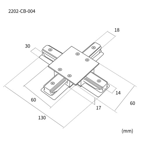 Коннектор для шинопровода Favourite Practica 2202-CB-004