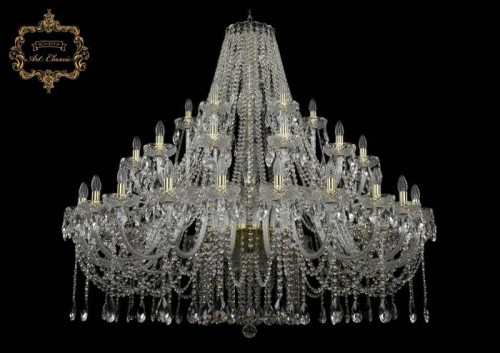 Подвесная хрустальная люстра 11.12 Art Classic 11.12.24+12+6.530.Gd.Sp