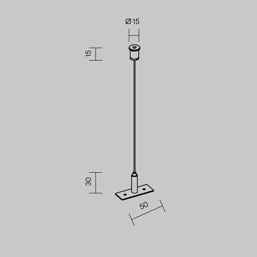 Гибкий подвес для уличной трековой системы Elasity IP Maytoni Elasity IP O-TR001-PW-H2M