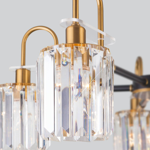 Потолочная люстра Eurosvet Tenia 70090/8 черный Smart