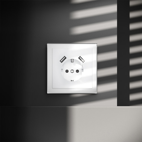 Розетка (Белый) Voltum Voltum S70 VLS040401