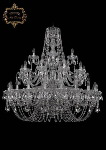 Подвесная хрустальная люстра 11.11 Art Classic 11.11.20+10+5.400.3d.Cr.Sp