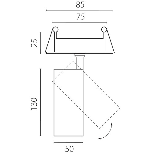 Встраиваемый светильник Lightstar Canno Pro C4127RS