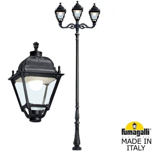 Столб фонарный уличный Fumagalli Simon U33.208.M21.AXH27
