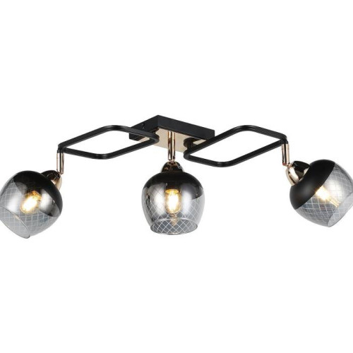 Люстра потолочная Е27 3*60Вт MD.19311-3-S-BK+FGD