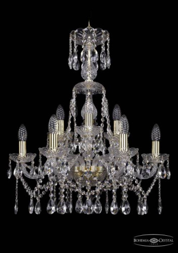 Подвесная хрустальная люстра 1413 Bohemia 1413/6+3/200/XL-66 G