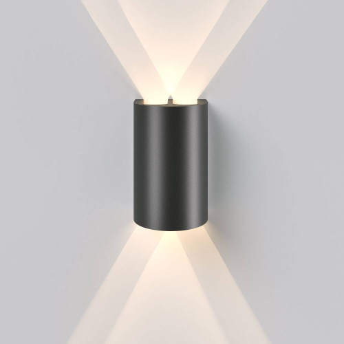 Уличный настенный светильник Elektrostandard Twinray Twinray (35194/W) 4000K черный