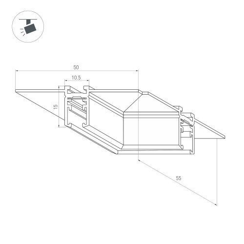 Коннектор для шинопровода Arlight MAG-MICROCOSM 044524