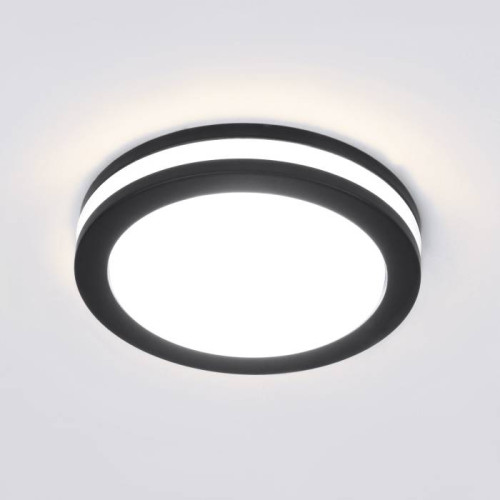 Встраиваемый светильник Elektrostandard Aster DSKR80 5W 3300K чёрный
