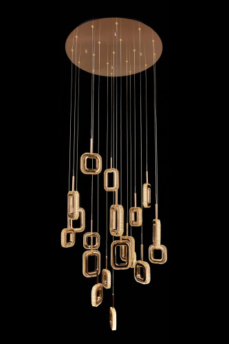 Люстра каскадная LEON Theona LE7701/19 Gold