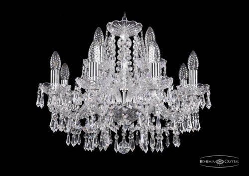 Подвесная хрустальная люстра 1403 Bohemia 1403/8+4/195 Ni
