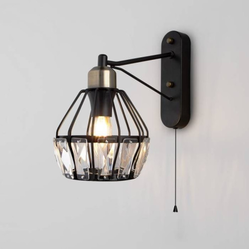 Настенное бра с выключателем Eurosvet Lord 70075/1 черный