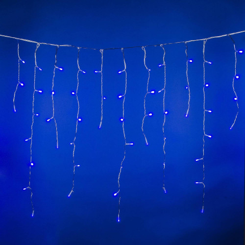 Бахрома светодиодная с эффектом мерцания, 12м Uniel ULD-B12006-195/TTK BLUE IP44
