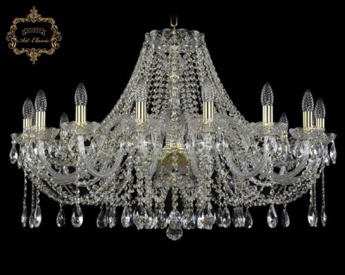 Подвесная хрустальная люстра 11.12 Art Classic 11.12.16.360.Gd.Sp