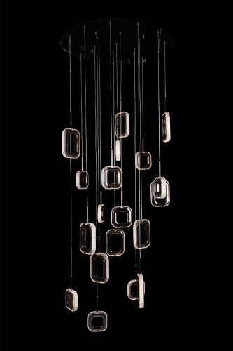 Люстра каскадная LEON Theona LE7701/19 Black Chrome