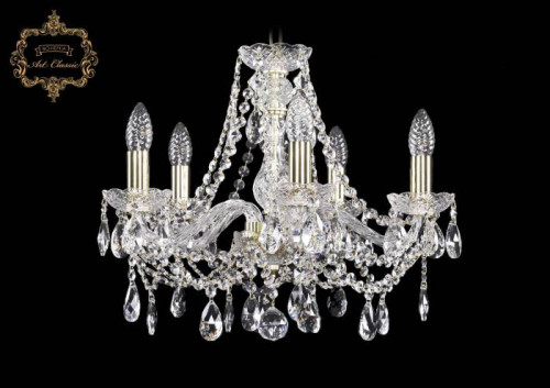 Подвесная хрустальная люстра 11.21 Art Classic 11.21.5.165.Gd.Sp