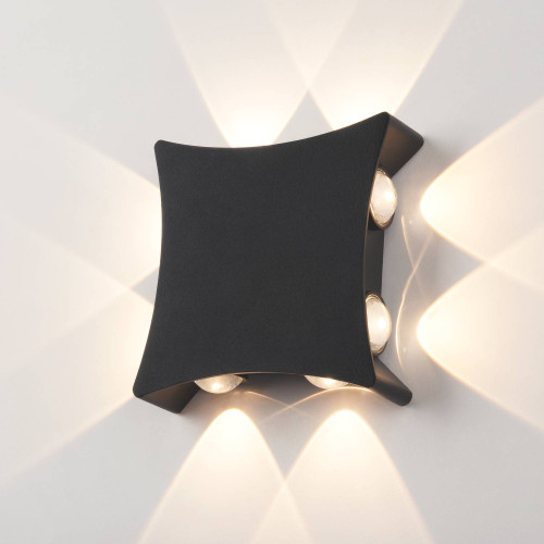 Уличный настенный светильник Elektrostandard 1631 TECHNO LED 1631 TECHNO LED Чёрный