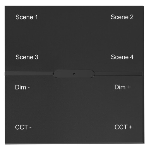 Проводная смарт панель-выключатель (Tuya Zigbee) для управления трековыми смарт светильниками iLEDEX TECHNICAL VISION48/22 INN SP 48-4 -BK