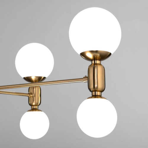 Подвесная люстра Eurosvet Bubble 30182/8 латунь Smart