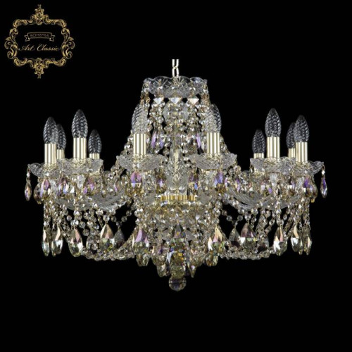 Подвесная хрустальная люстра 11.21 Art Classic 11.21.12.240.Gd.Sp.R801