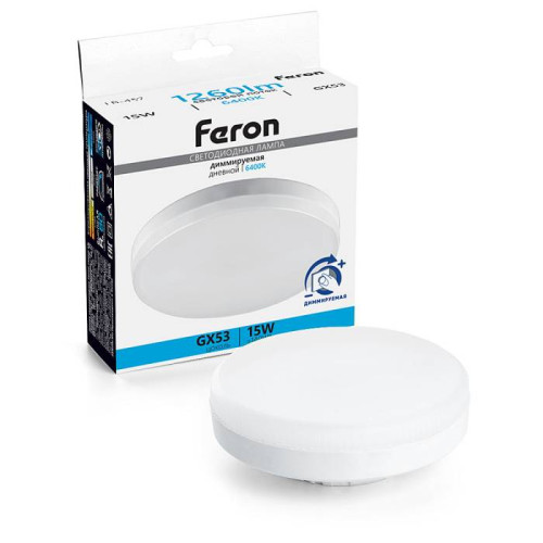 Светодиодные лампочки Feron 51069 (GX53)  (15Вт)  (6400K) 