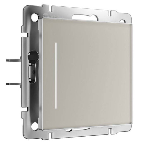 Сенсорный выключатель Werkel W4512014/ Сенсорный выключатель одноклавишный с подсветкой (дымчатый)