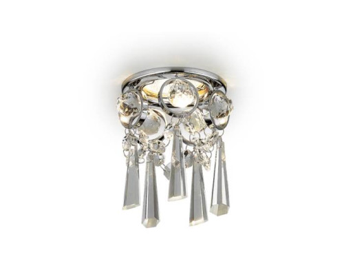 Встраиваемый светильник Ambrella Crystal K2222 CH/CL