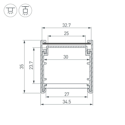 Профиль Arlight Bent-Side 055738