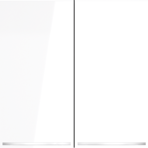 Проходной переключатель встраиваемый VOLTUM S70 двухклавишный с подсветкой 10А, (белый глянцевый) VLS020401