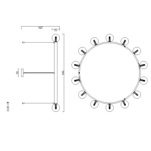 Подвесная люстра ImperiumLoft Destiny-Ch01 194907-23
