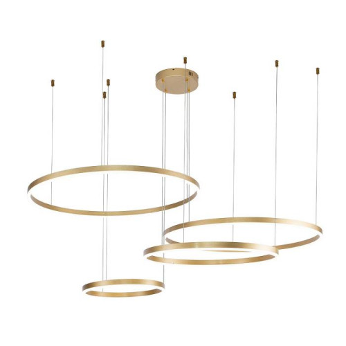 Подвесная люстра Indigo Galass 14001/4P Gold V000015L