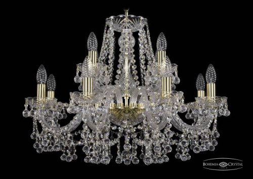 Подвесная хрустальная люстра 1409 Bohemia 1409/8+4/240 G