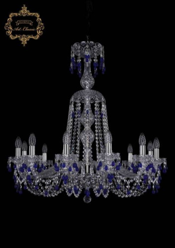 Подвесная хрустальная люстра 11.24 Art Classic 11.24.12.300.XL-87.Cr.V3001