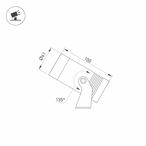 Прожектор уличный Arlight 032557