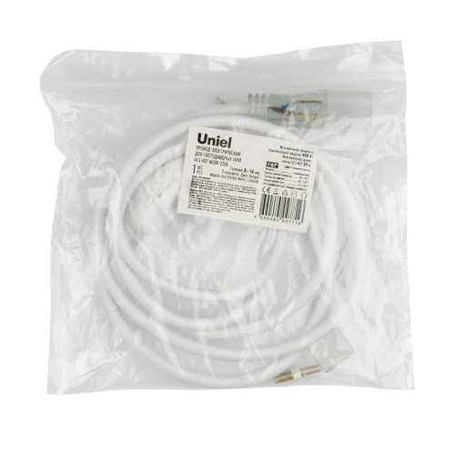 Провод электрический для светодиодных лент ULS-N21 NEON 220В Uniel UCX-SP2/N21 WHITE 1 STICKER